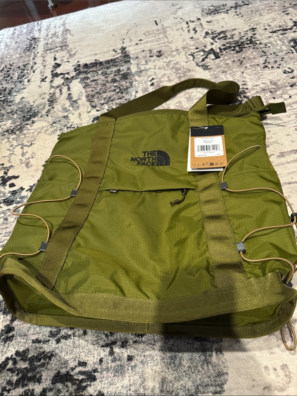 The North Face Olive Green Messenger Bag NWT